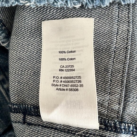 ARITZIA Wilfred Free Denim Dress Nori Frayed fringe hem. Jean dress oversized XS - Picture 11 of 16